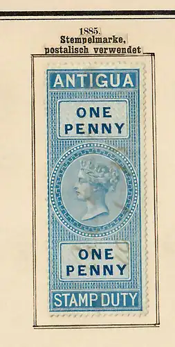 Antigua et Antiguia Barbuda until 1906, nearly complete, timbre, */o