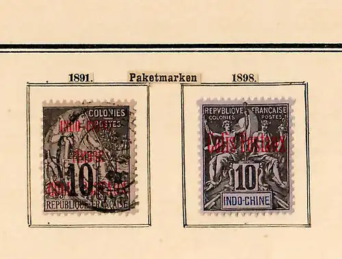 French Indochine 1889-1907 from Annam to Tongkoing, Cochinchina,  big collection