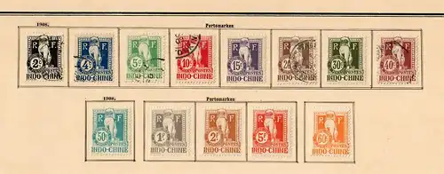 French Indochine 1889-1907 from Annam to Tongkoing, Cochinchina,  big collection