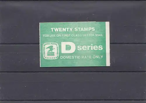 USA Twenty Stamps, Dseries, Domstic rate only, O-105