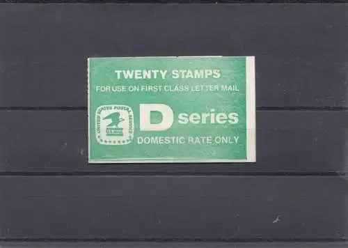 États-Unis: Twenty Stamps, Dseries, Domstic rate only, O-105