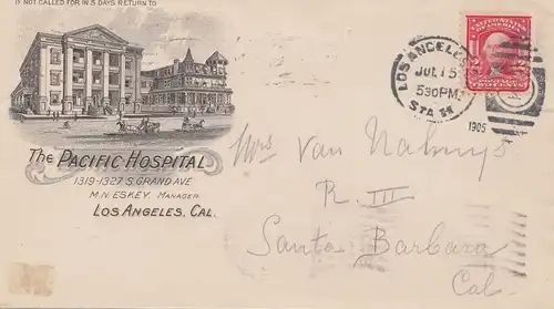 USA 1905 Los Angeles to Santa Barbara /Calif