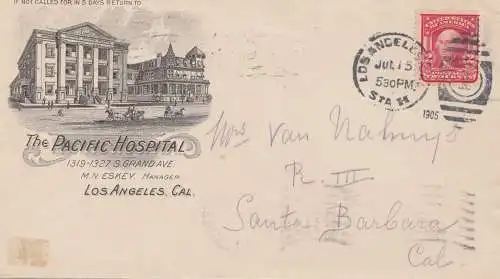 USA 1905 Los Angeles to Santa Barbara /Calif