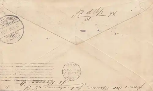 USA 1894: Johnstown to Johanngeorgenstadt/Germany