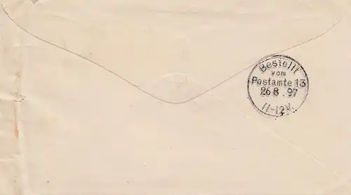 USA 1897: Defiance Machine-Woks, De Fiance, Ohio to Berlin