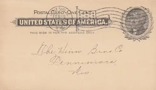 USA 1909: post card Janesville, Flavouring Extracts, Blueings, Ammonias, Sundries