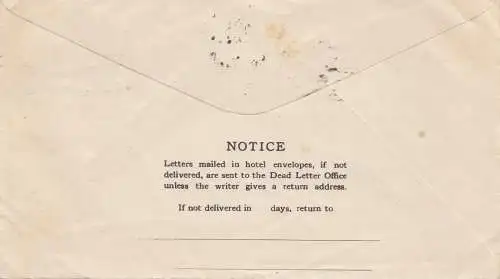 États-Unis 1921: Buffalo to Vermont, Hotel Statler