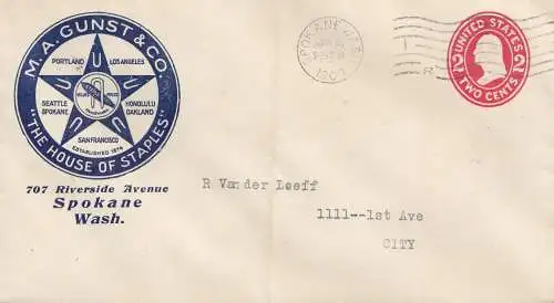 États-Unis d'Amérique 1909: Spokane Wash, House of Staples