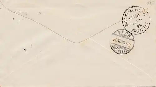 USA 1895: Dodon to Bern, Switzerland