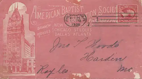 USA 1900: Philadelphia, American Baptist to Harden