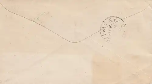 États-Unis: 1892: Plymouth, Mass to Buffalo/NY