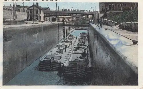 États-Unis 1927: Lockport, NY, post card to Zweibrücken/Germany