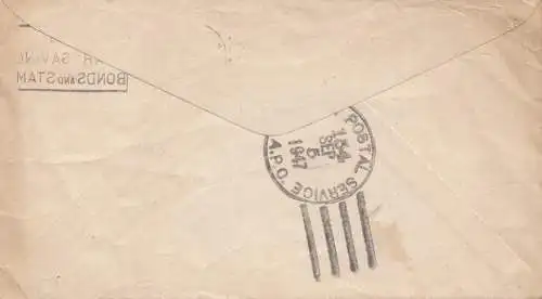 États-Unis d'Amérique 1947: Honolulu to New York, forwarded