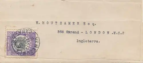 Venezuela 1917: letter Caracas to London