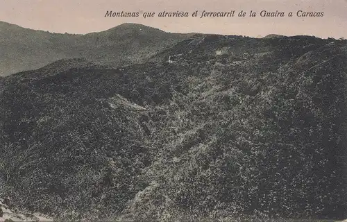 Venezuela 1928 post card Guaira a Caracas to Ratzenburg