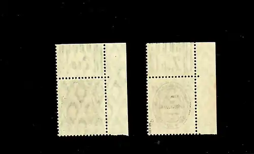Allenstein: MiNr. 23 a und b, postfrisch, **, Eckrand, 23b mit BPP Signatur