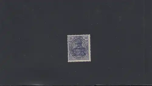 Allenstein: MiNr. 19a, post-fraîchissement, **, BPP Signature