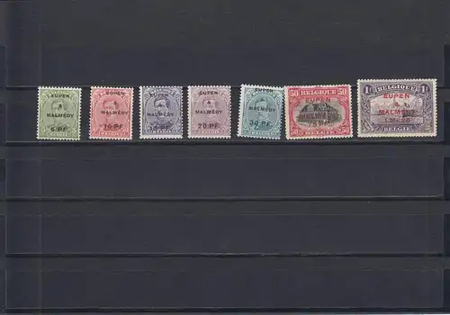 Eupen und Malmedy: MiNr. 1-7, postfrisch, **