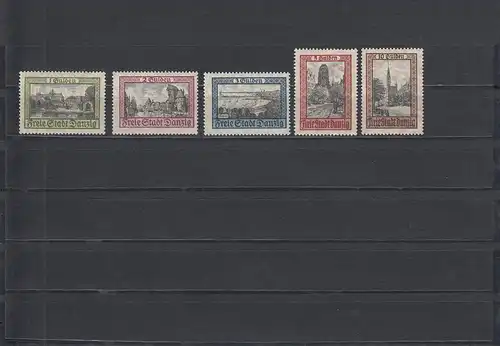 Gdansk: MINR. 207-211, phrase postale, **, BPP Attest