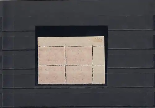 DP en Chine: Min. 44II, Eckrand Quadruple bloc, post-frais, **, BPP Signature