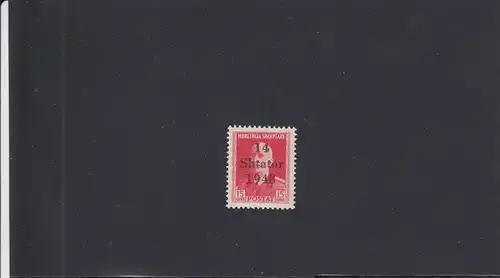 Albanie: Min. 6 I, frais, **, erreur de mise en place 1948 au lieu de 1943