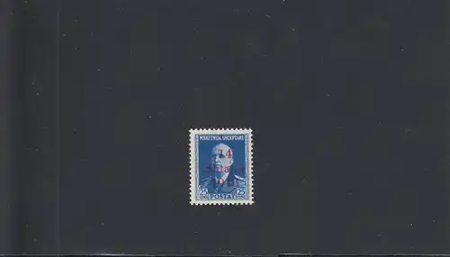 Albanien: MiNr. 7 I, postfrisch, **, Setzfehler 1948 statt 1943