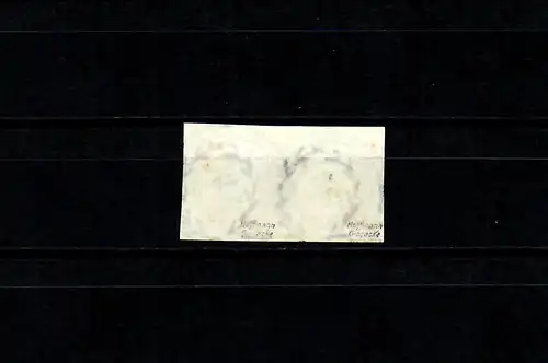 Preußen: MiNr. 1, waagrechtes Paar gestempelt Nr. 1685