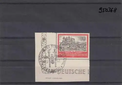 GG Generalgouvernement MiNr. 65, gestempelt, Eckrand E3 mit Sonderstempel