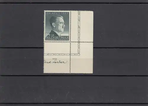 GG Gouvernement général Mi Nr. 103, **, Sous-rand, Leerfeld