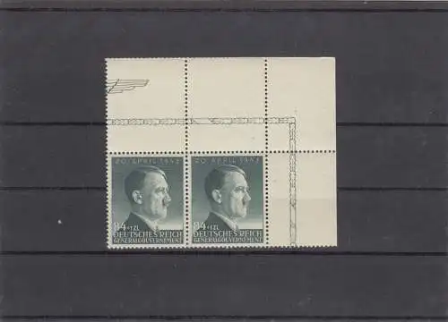 GG Generalgouvernement MiNr. 103,  **, Eckrand E2, Leerfeld