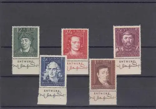 GG Gouvernement général Min. 120-124, **, Sous-rand Designer