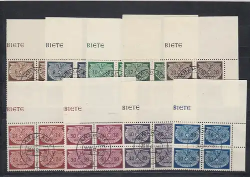 GG Gouvernement général Min. D16-24, Eckrand VE2, Quadruple, cacheté