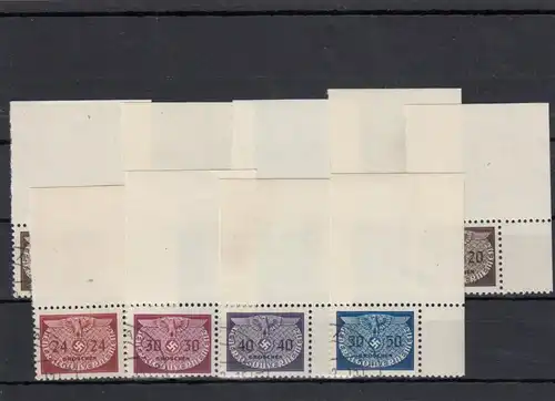 GG Gouvernement général Mi Nr. D16-24, Eckrand E2, cacheté