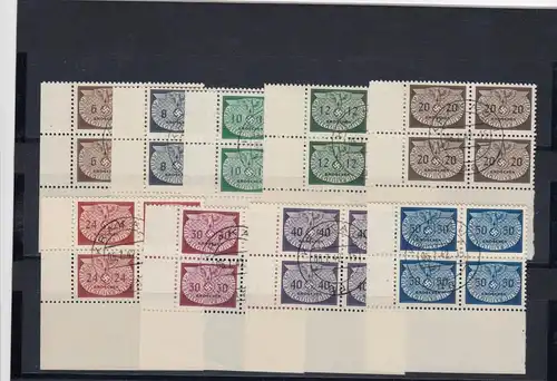 GG Generalgouvernement MiNr. D16-24, Eckrand VE3,  gestempelt