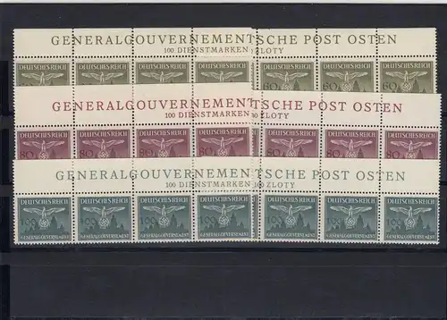 GG Gouvernement général N° D25-36, **, Inscriptions Gg et DPO, 22x - 88 timbres