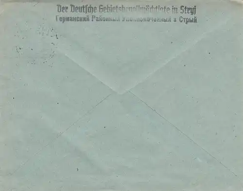 GG: Russie, Stryi, plénipotentiaire régional allemand, relocalisation