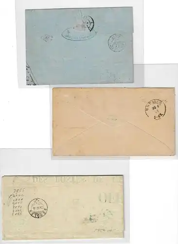 Poste allemand en Turquie: Min. 5, 19, V20, 4 lettres avec silhouette MeF, MiF