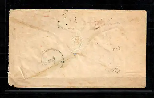 Deutsche Post en Turquie: 1872 Précurseur de couverture complète, seulement 4x