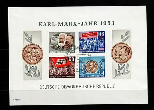 DDR MiNr. Block 8,9 A/B, gestempelt, Freiberg, Leipzig, Pirna