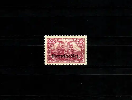 Memel Min. 13b, post-fraîchissement, **, BPP Signature