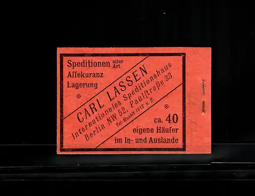 DR: Markenheftchen MiNr. 15 A, komplett, postfrisch, einwandfrei, BPP Attest