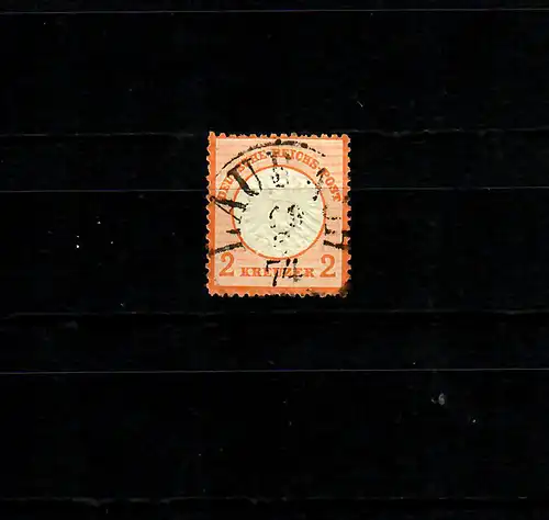 DR: MiNr. 24 gestempelt mit Taxis Stempel Laubach, BPP Attest