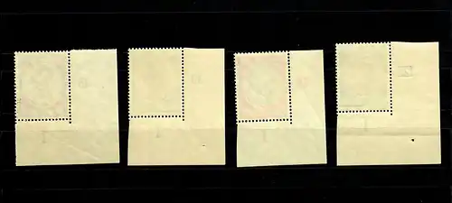 DR: MiNr. 540-543, Eckrand E4, postfrisch, **