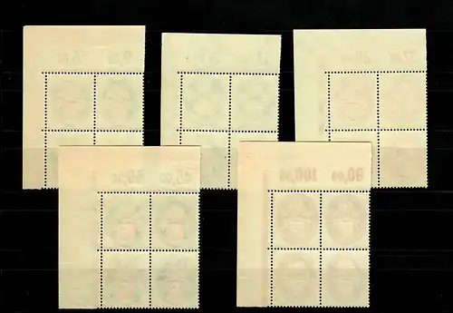 DR: Min. 425-429, Eckrand Quadruple VE2, post-fraîchissement, **