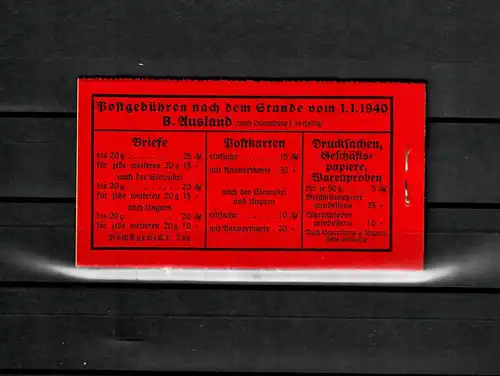 DR: Markenheftchen MH 39.1, postfrisch, **, komplett