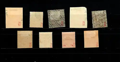 Samoa GRI Min. 1-9, en partie sur des lettres, cachetées, vérifiées