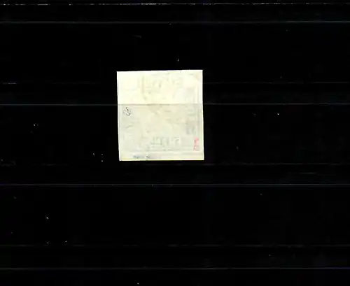 Bavière 1849 Min. 1 Ia, plaque 1, non-denté, cacheté Augsburg avec BPP Attest