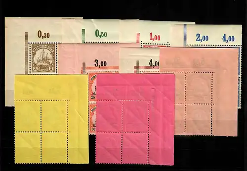 Îles Marshall Min. 13-21, 4 blocs Eckrand VE1, ** post-fraîchissement