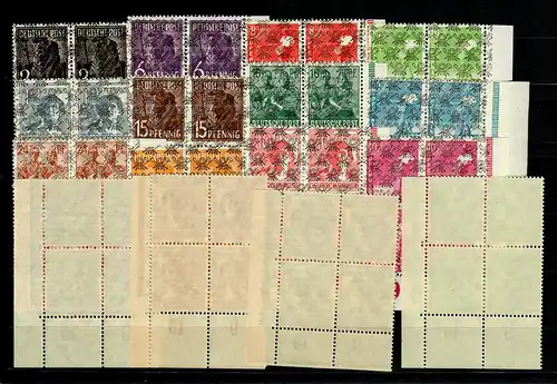 BiZone Min. 36-51 II, Eckrand-Quatrierblock VE4, post-freeich, **