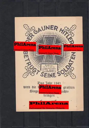 Popaganda soviétique carte pour l'Allemagne MiNr. 21 A I